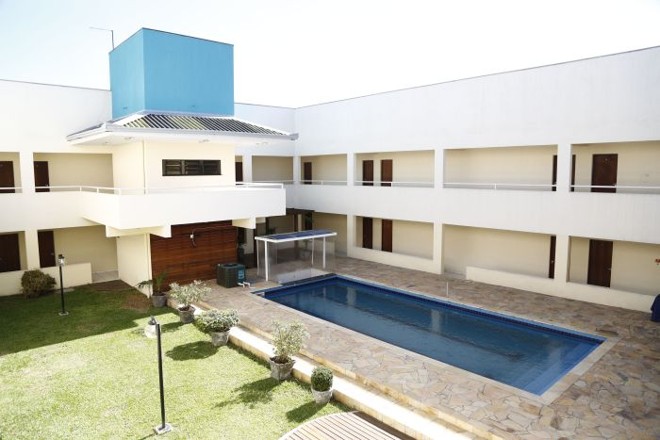 Piscina do CT Barcelos, onde o Paraná vai treinar pelos próximos quatro anos |