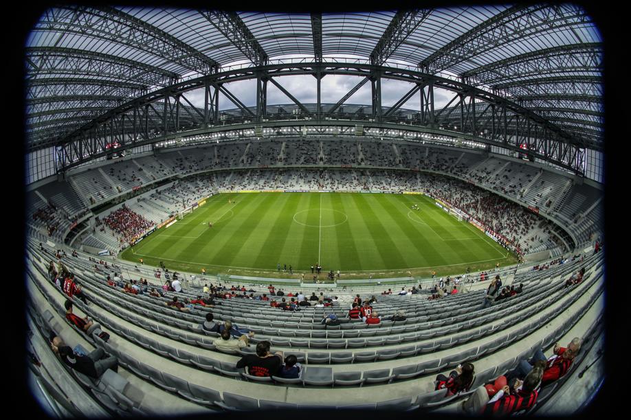 Arena da Baixada será o primeiro estádio de futebol a receber um evento de MMA no Brasil, o Shooto | Daniel Castellano / Gazeta do Povo