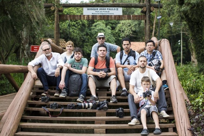 Fotógrafos que participaram do protesto |