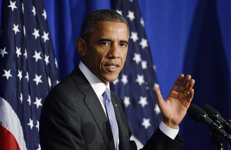 Presidente Barack Obama discursa durante sua visita à Secretaria de Defesa do Consumidor em Washington | EFE/Olivier Douliery POOL