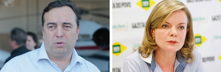 Fernando Francischini (SD-PR), deputado federal; Gleisi Hoffmann (PT-PR), senadora | Cesar Machado/ Gazeta do Povo; Antônio More/ Gazeta do Povo