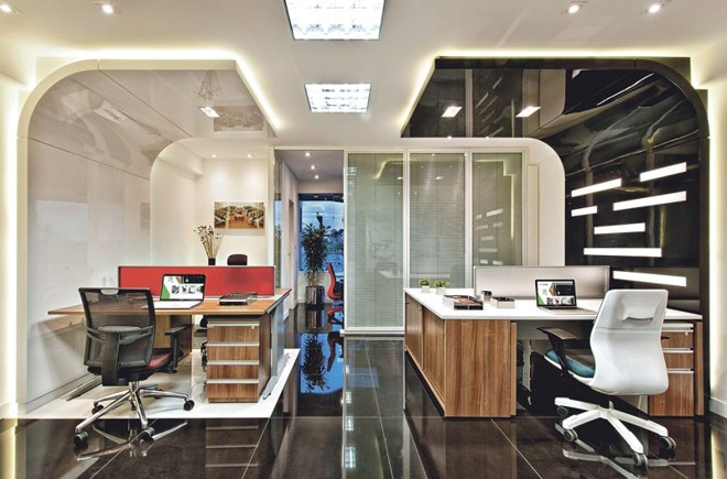 Projeto corporativo das arquitetas mescla beleza e contemporaneidade da obra de Ohtake |