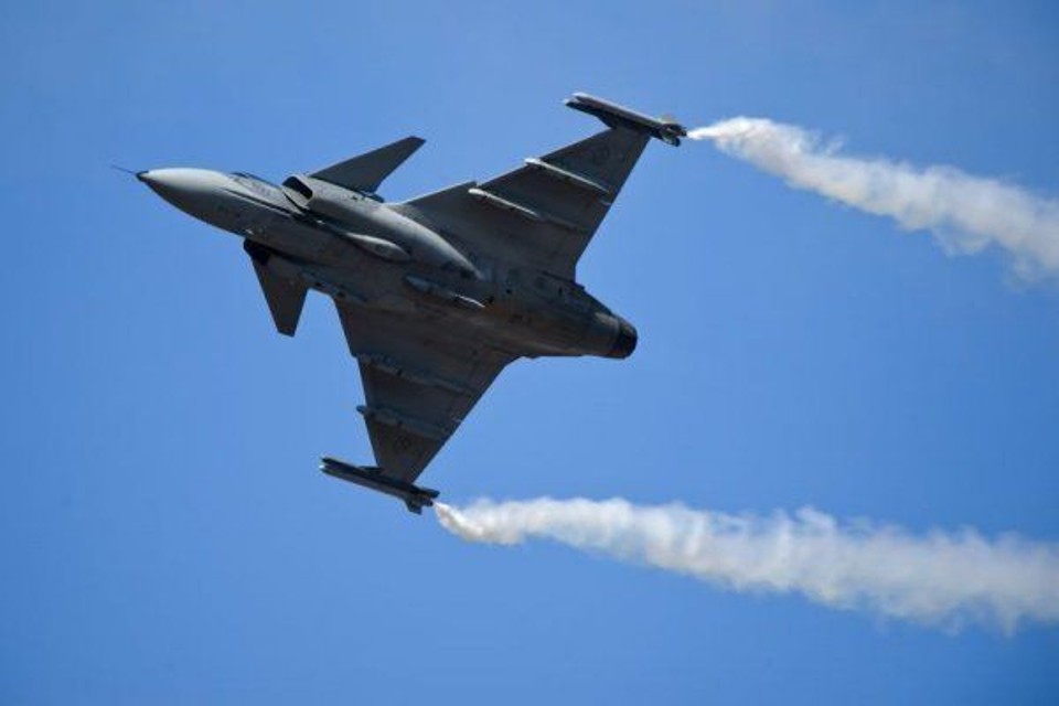 As Forças Armadas brasileiras compram o novo caça sueco Gripen | Stefan Kalm / Saab Group / Divulgação