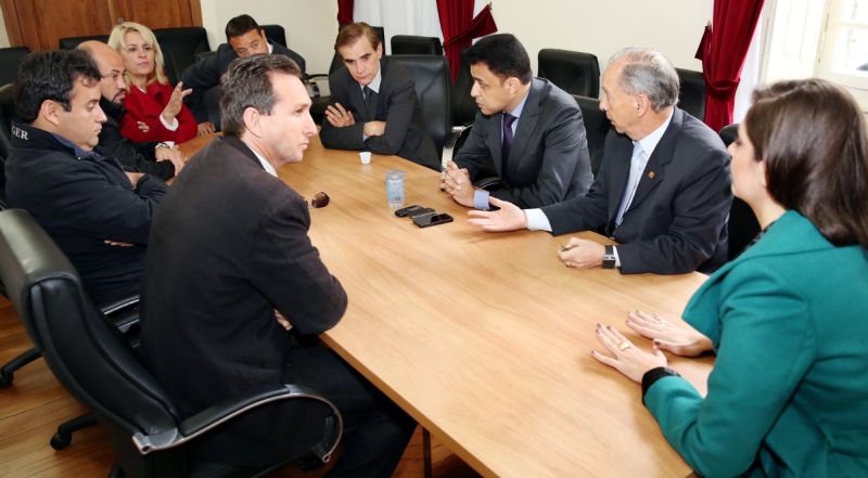 Vereadores da bancada evangélica se reuniram na manhã desta segunda-feira (6) | Divulgação/CMC