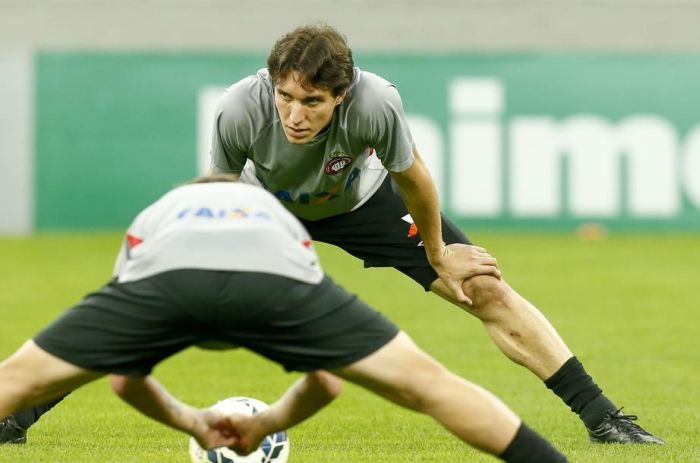 Autor dos gols do Atlético na sequência de três vitórias, Cléo não encara o Fluminense sábado | Hugo Harada / Gazeta do Povo