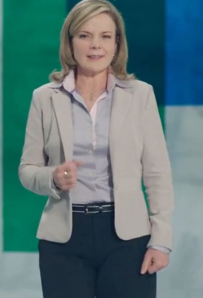 Gleisi: apoio de Dilma e Lula |