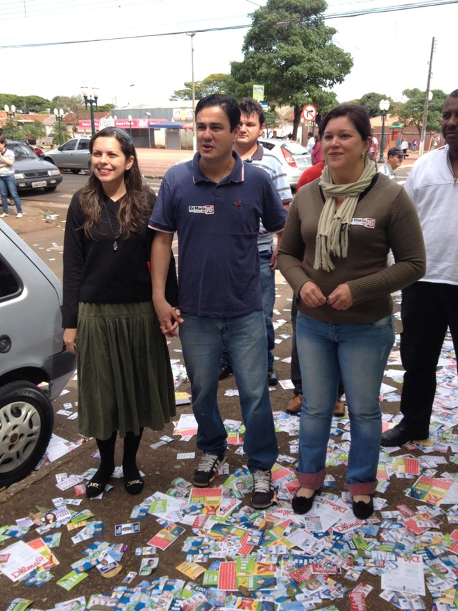 O candidato do PSTU, Rodrigo Tomazini, votou emSarandi, no Noroeste do Paraná |