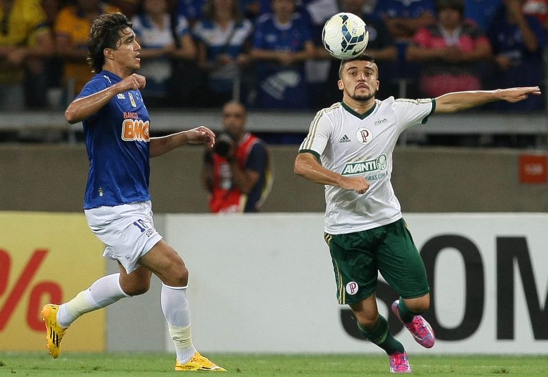 Gols de Cruzeiro e Palmeiras saíram apenas no fim do jogo | Cesar Greco / Fotoarena / Folhapress