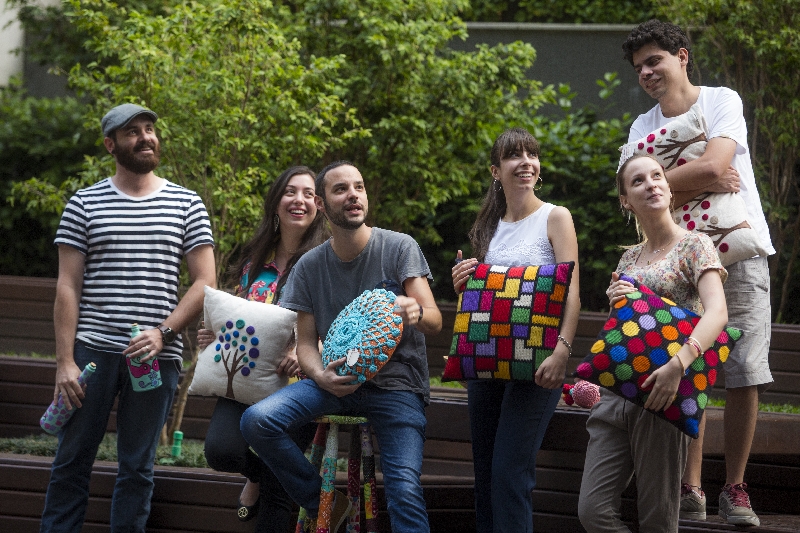 Tiago Dalvi e a equipe da Solidarium: temporada no Vale do Silício deu formato final à proposta da empresa | Brunno Covello / Gazeta do Povo