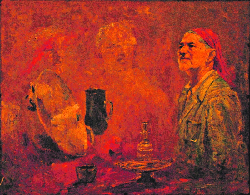 Autorretrato de Waldemar Freyesleben, consagrado retratista e paisagista curitibano | Reprodução/Waldemar Freyesleben