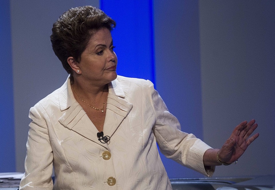 "Nós estamos contando com o segundo turno", afirmou a candidata à reeleição à presidência, Dilma Rousseff | EFE/ Antonio Lacerda