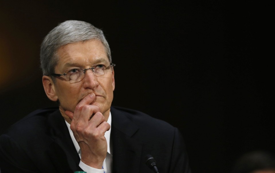 Tim Cook, em audiência do Senado dos EUA em 2013 | Reuters/Jason Reed