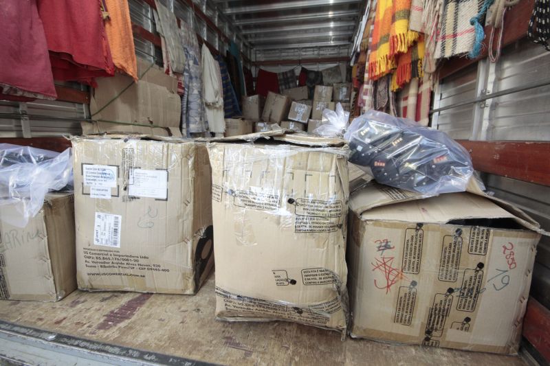 Produtos apreendidos em Maringá | Ivan Amorin/Gazeta do Povo