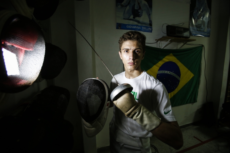 Apoio do colégio dá suporte para os treinos de Alexandre | Daniel Castellano/Gazeta do Povo