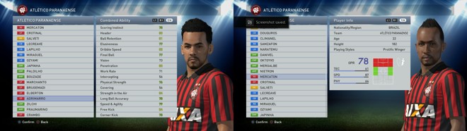 Adrimarro Imperador e Mercaton, a dupla de ataque do Atlético no PES 2015. | 