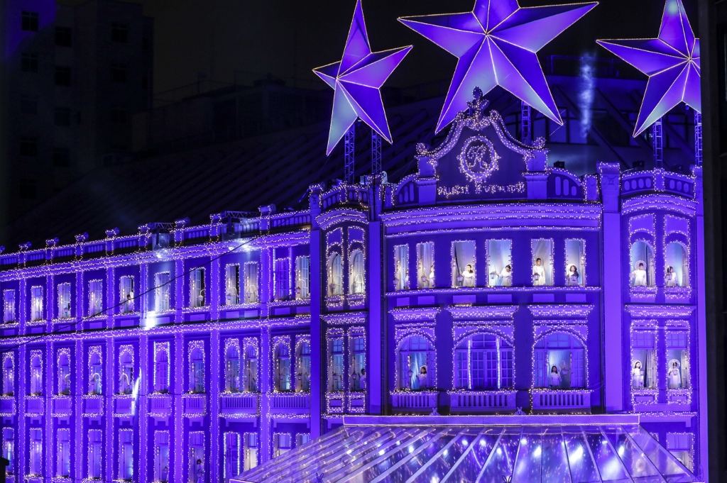 Primeira apresentação do Natal do palácio Avenida em 2014 | Daniel Castellano / Gazeta do Povo