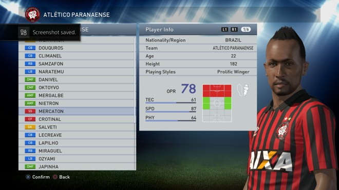 O atacante Marcelo é Mercaton no PES 2015 | 
