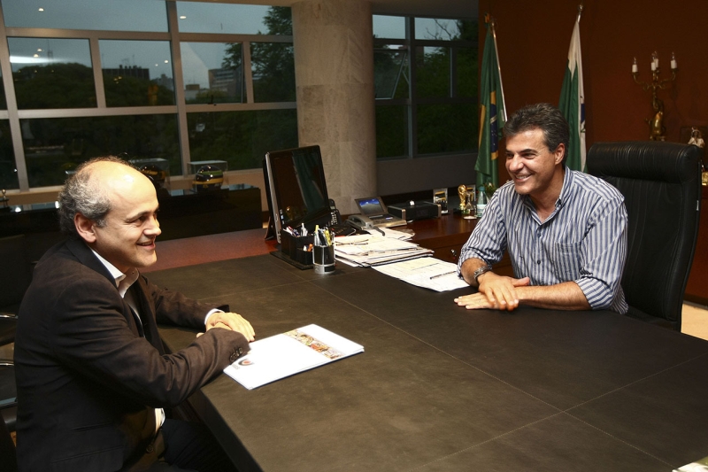 Reunião entre Fruet e Richa, ontem à tarde, durou 1 hora e meia | Jonas Oliveira/ANPr