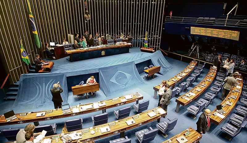 Plenário do Senado: 60% dos ocupantes da Casa são de famílias tradicionais na política | Pedro Ladeira/Folhapress/Arquivo