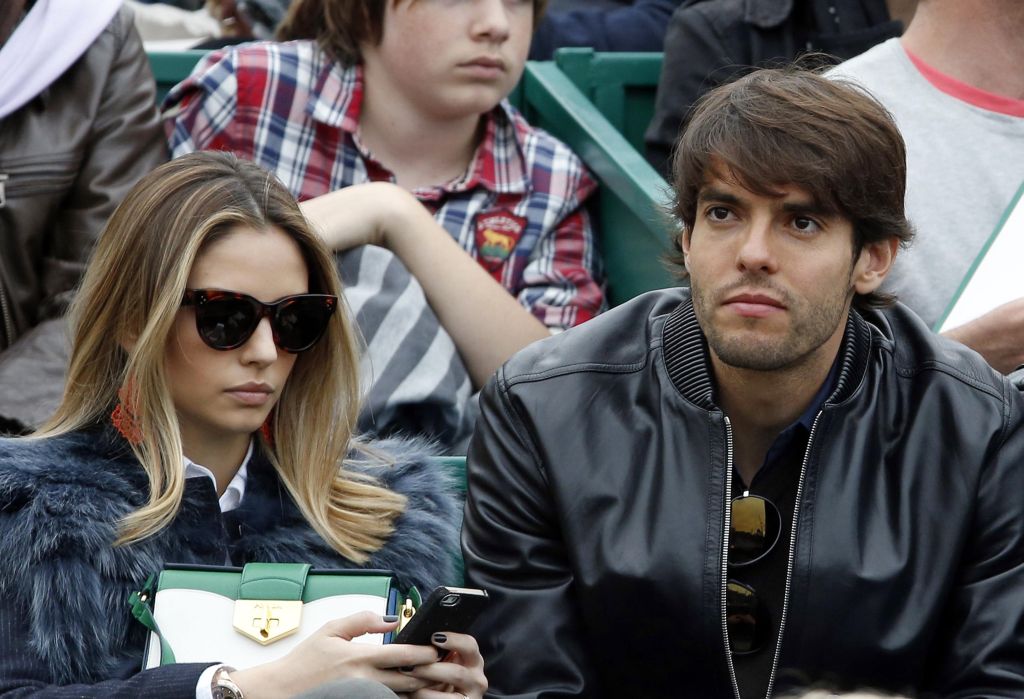 Kaká e Caroline Celico no Master Series de Mônaco, em maio, uma das últimas aparições públicas do casal. | Eric Gaillard/ Reuters