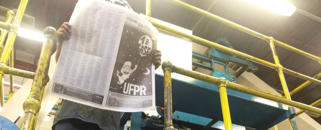 Edição extra da Gazeta do Povo vai circular com o nome dos candidatos aprovados a primeira fase do Vestibular da UFPR