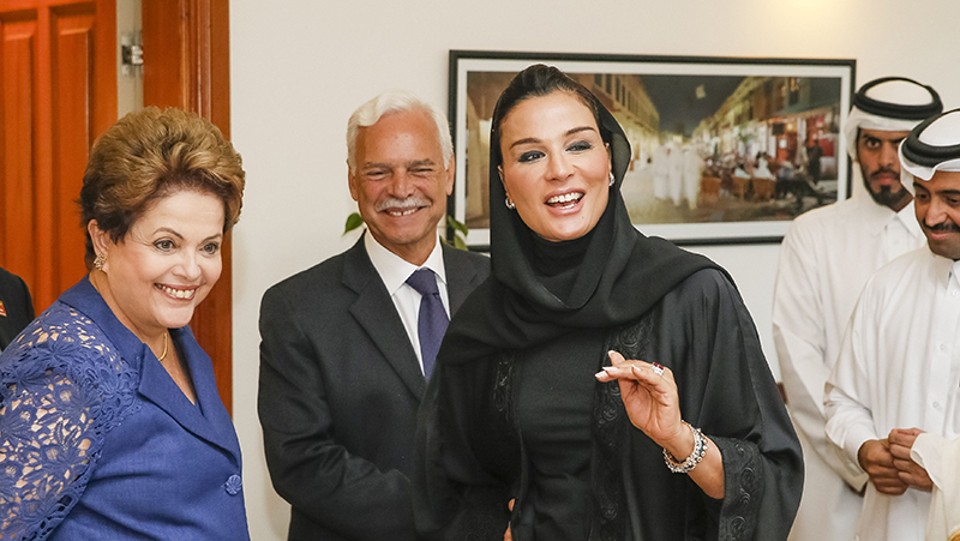 Doha, no Qatar, foi a parada escolhida por Dilma antes da viagem até a Austrália para o encontro do G20 | Roberto Stuckert Filho/PR