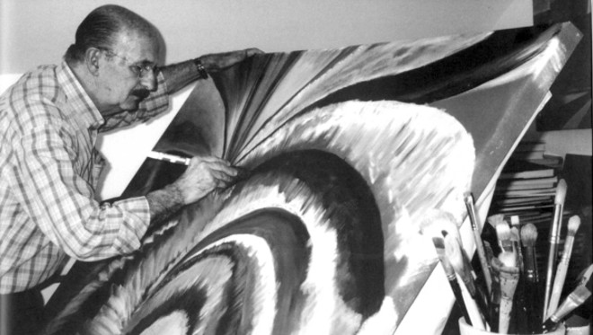 A arte do artista apresenta um painel de cores e texturas bem diversificado | 