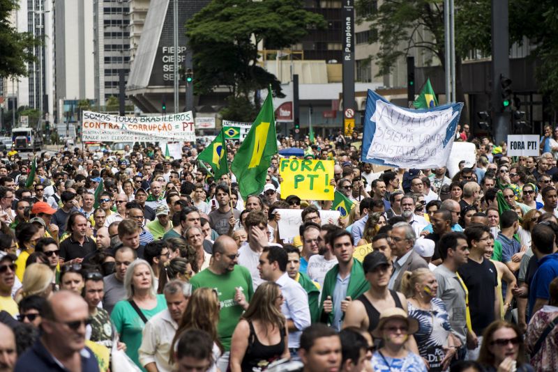 Ato em São Paulo neste sábado | EFE/Aaron Cadena Ovalle