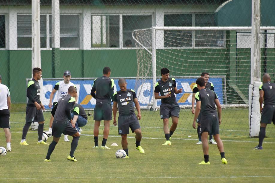 Alex no último treino do Coritiba antes do jogo em Belo Horizonte | Antônio More / Gazeta do Povo
