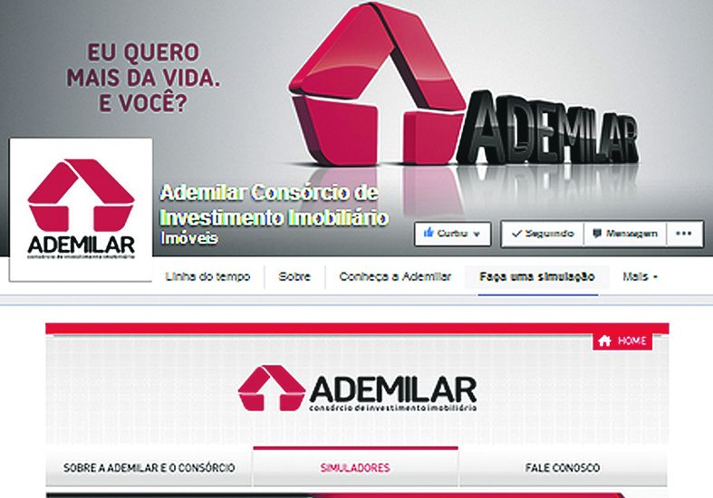 Página no Facebook permite simular planos de consórcio | Divulgação