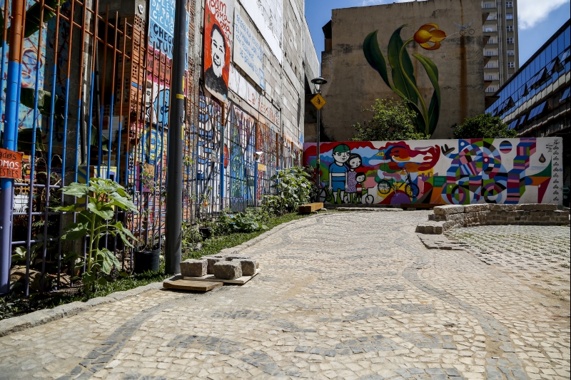 Primeiro vídeo vai contar a história da Praça de Bolso do Ciclista | Henry Milléo / Gazeta do Povo