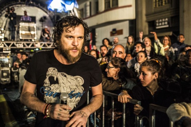 Otto foi para junto do público |