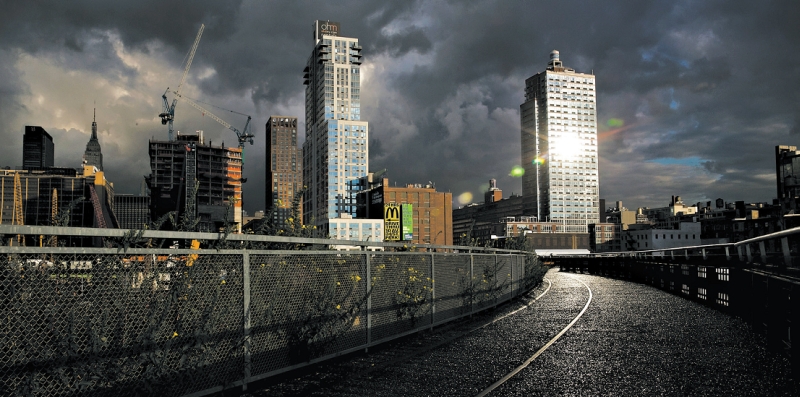 Vista da terceira e última porção do High Line, construído sobre os trilhos elevados do West Side, em Manhattan | todd heisler/The New York Times