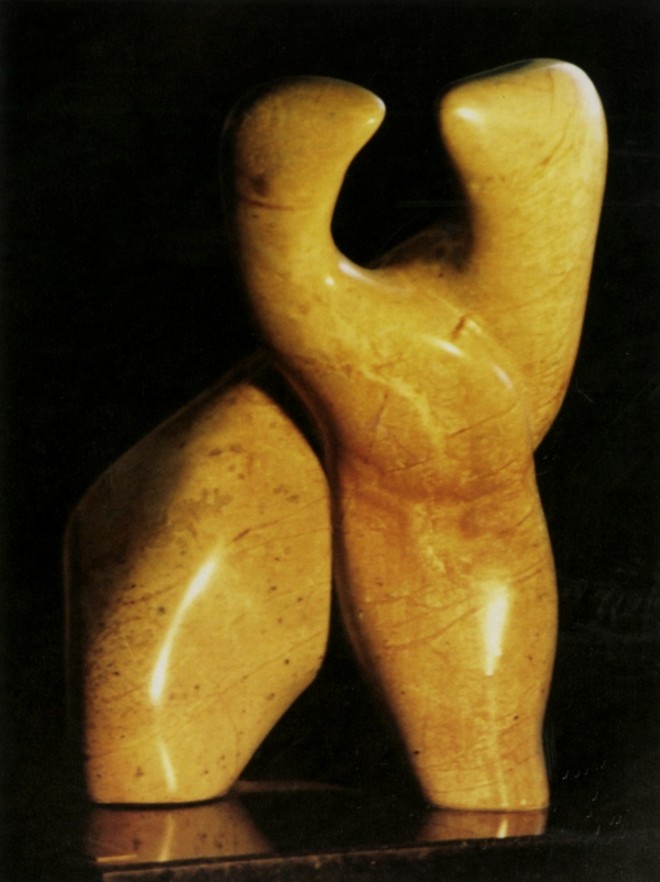 Enamorados I, escultura em pedra sabão, 1993 | 