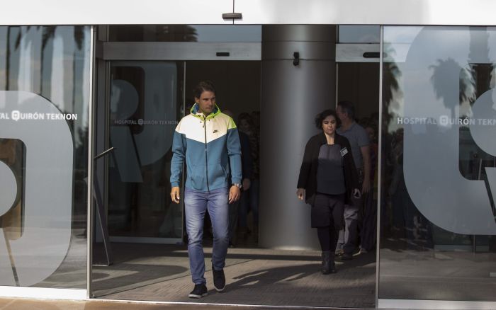 Rafael Nadal deixa o hospital em Barcelona após cirurgia de apendicite | EFE