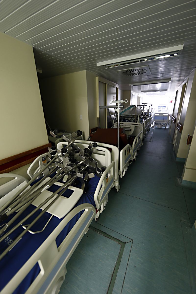 Hoje, 139 leitos do HC estão desativados, sobretudo pela falta de funcionários | Albari Rosa/Gazeta do Povo