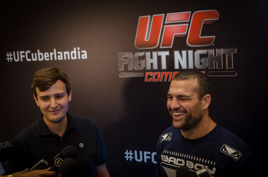 Maurício Shogun está em Uberlândia, onde participa do UFC Fight Night, neste sábado. | Tarcísio Generoso/ UFC