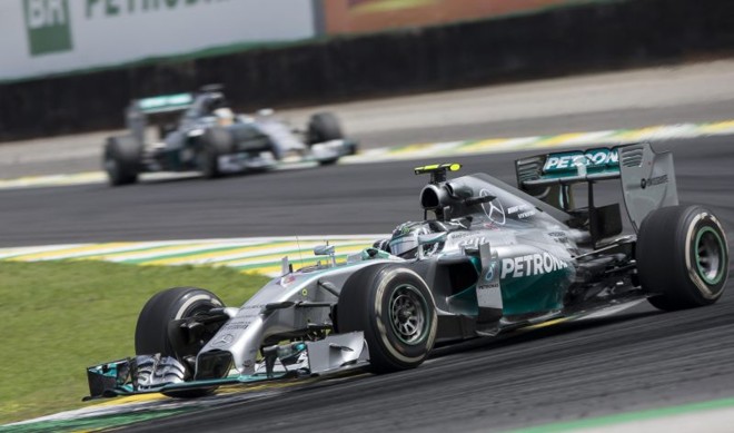 Piloto alemão Nico Rosberg, da Mercedes, vence o Grande Prêmio do Brasil de Fórmula 1, em Interlagos | 