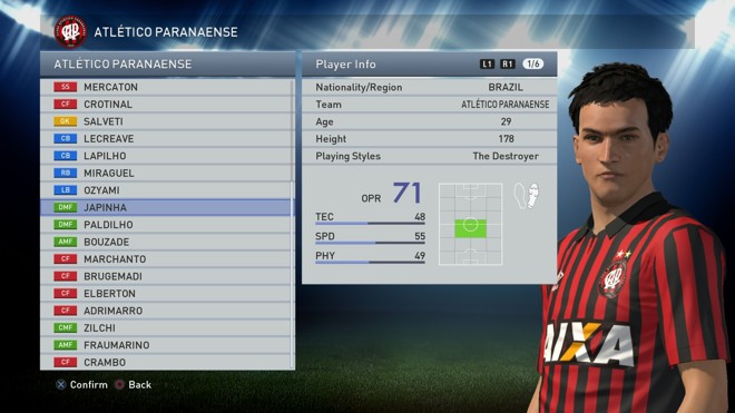 O volante João Paulo é asiático em PES 2015? Seu nome é Japinha | 