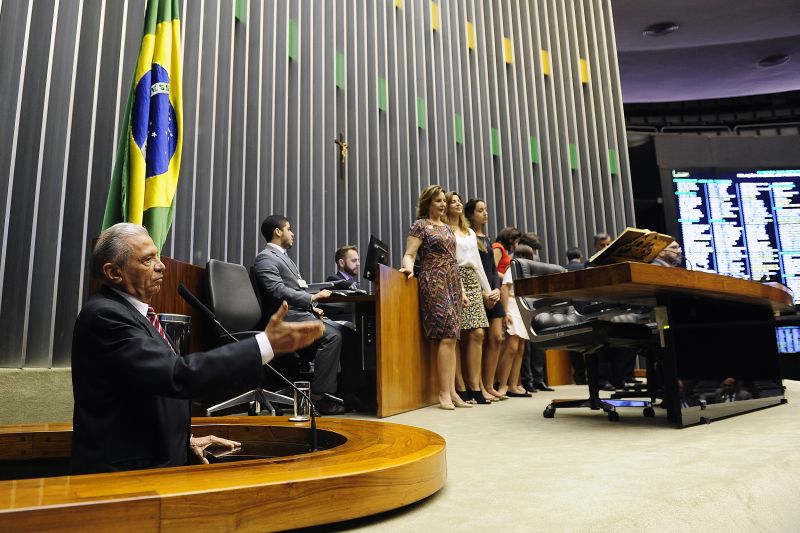 Com 76 anos e no final do seu décimo mandato consecutivo como deputado, Inocêncio Oliveira foi um dos líderes da Arena, a sigla de apoio à ditadura militar | Gustavo Lima / Câmara dos Deputados