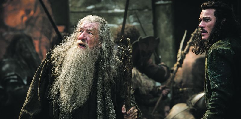 Ian McKellen interpreta o mago Gandalf, o homem que, na companhia de Thorin (Richard Armitage), quer reconquistar o reino de Erebor | Divulgação