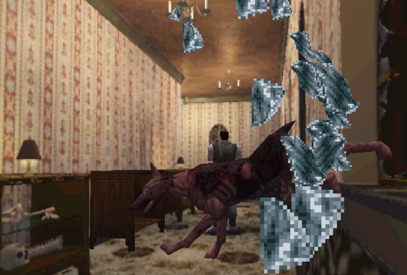 Susto e tosqueira: cena do cachorro ficou famosa no jogo Resident Evil 1, um dos clássicos do PlayStation | Reprodução