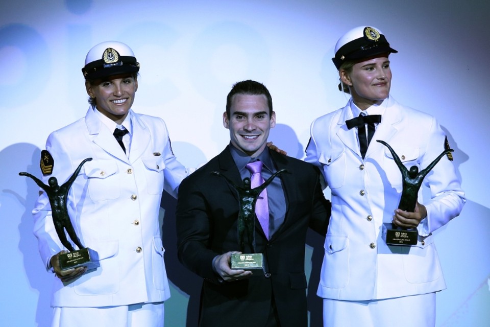 Dupla de velejadoras e Arthur Zanetti são os melhores do ano Martine Grael, Arthur Zanetti e Kahena Kunze: melhores de 2014 | Satiro Sodre/Folhapress