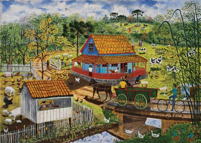 Obra de Marcelo Schimaneski, de Ponta Grossa: precisão nos detalhes das cenas é uma das marcas do artista | 