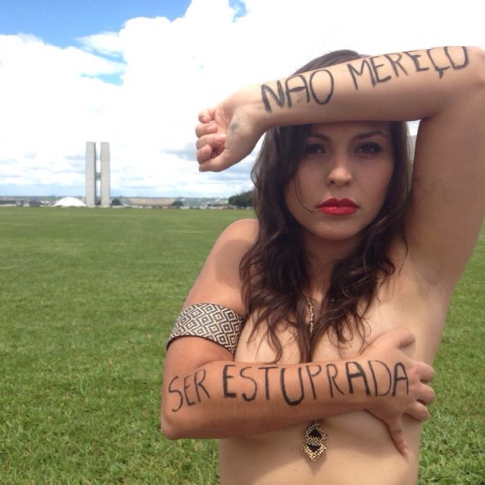 O protesto de Nana contra a violência sexual ecoou na internet | Reprodução/Twitter