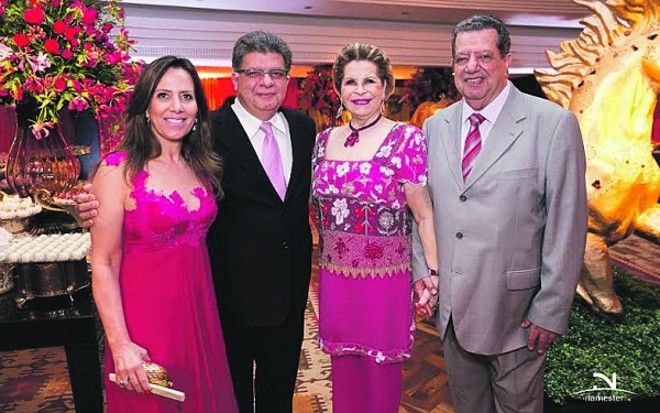 Jeanine e Morvan Tacla com Florlinda e Nadim Andraus |