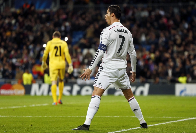 Cristiano Ronaldo festeja gol na 19ª vitória seguida do Real Madrid | Susana Vera/Reuters