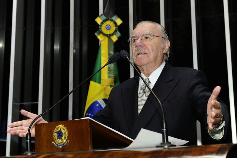 Sarney diz que se arrepende de ter voltado ao Congresso após deixar Presidência O senador José Sarney disse que se arrepende de ter voltado ao Congresso após deixar Presidência da República | Waldemir Barreto / Agência Senado