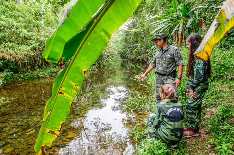 Na reserva de Salto Morato, em Guaraqueçaba, os alunos têm contato direto com a exuberância e a biodiversidade da Mata Atlântica | Daniel Castellano/ Gazeta do Povo