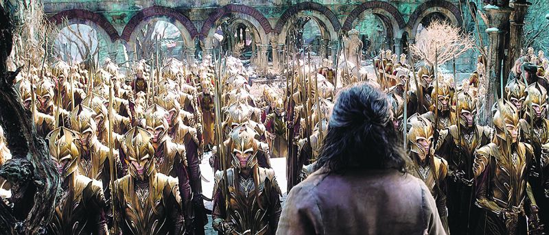 Cena da terceira parte de O Hobbit | Divulgação